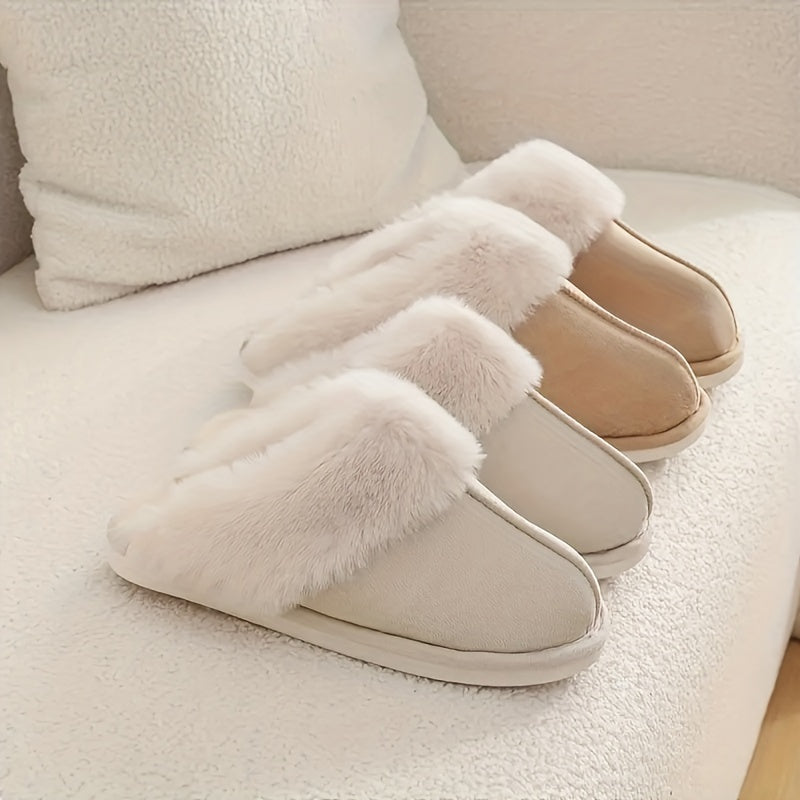Elegant Women's Winter Plush Slippers