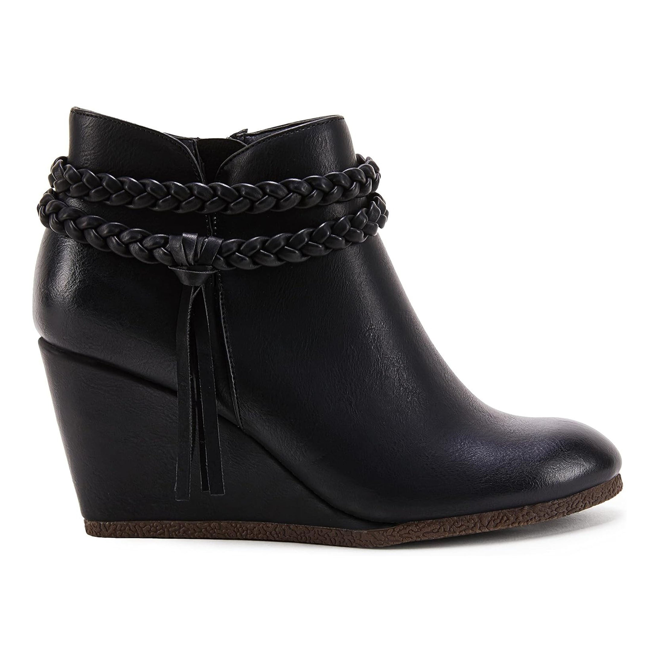 Women's wedge heel short boots, ankle boots