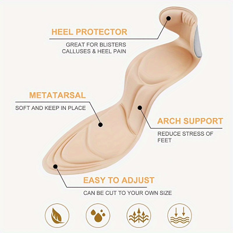 3 pairs Breathable Memory Foam Insoles