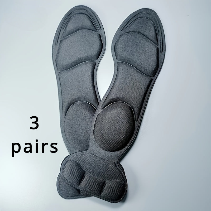 3 pairs Breathable Memory Foam Insoles