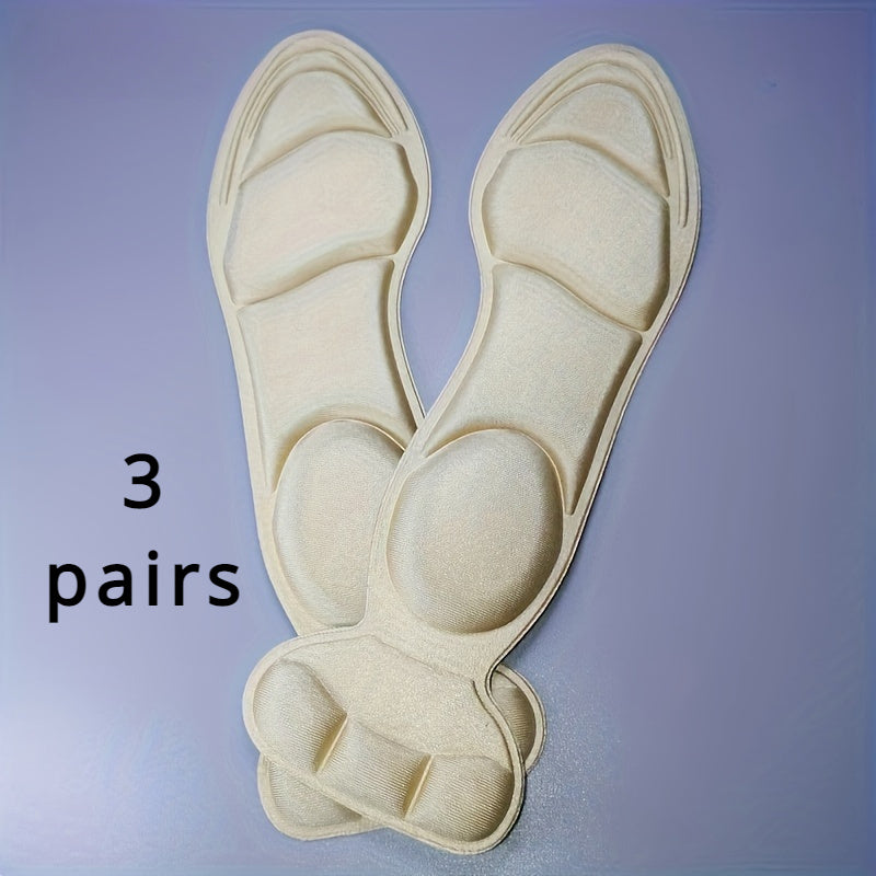 3 pairs Breathable Memory Foam Insoles