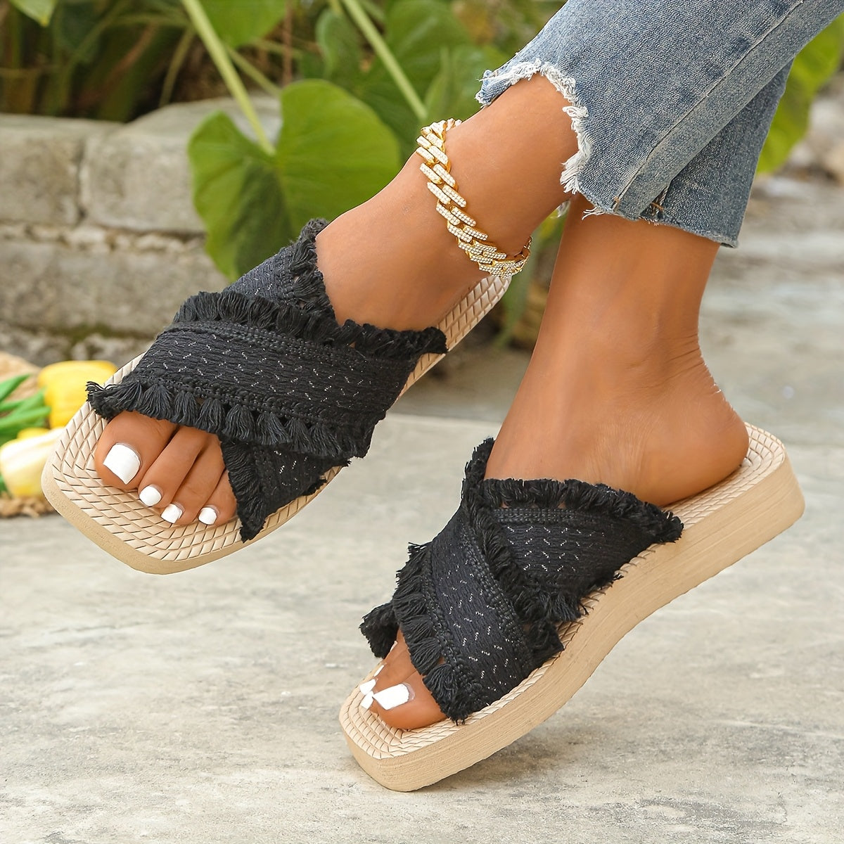 Perfect Spring And Summer Slip-On Women's Sandals