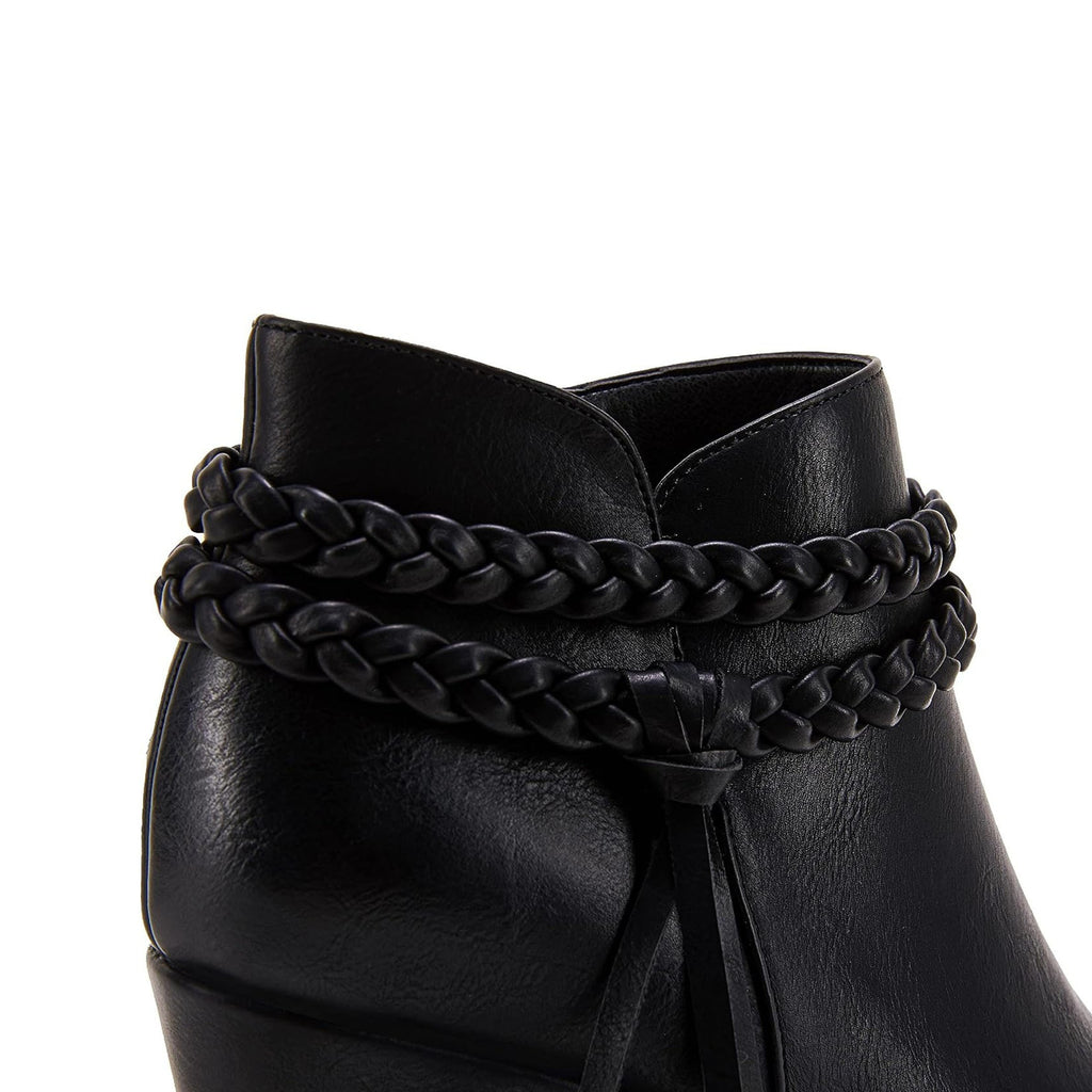 Women's wedge heel short boots, ankle boots