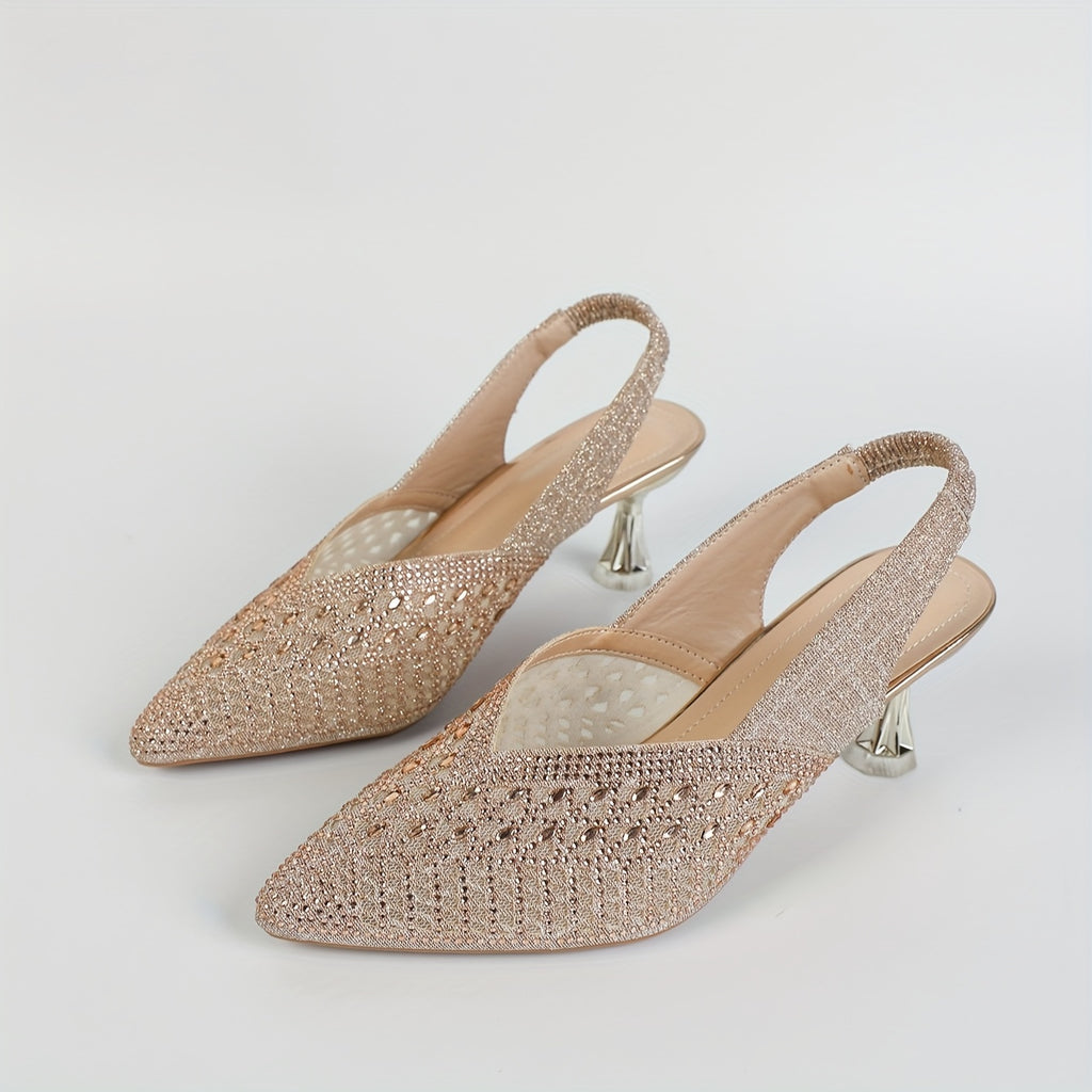 Women's Dazzling Rhinestone High Heels