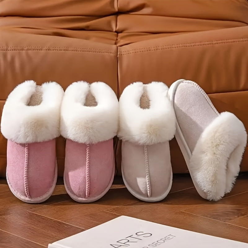 Elegant Women's Winter Plush Slippers