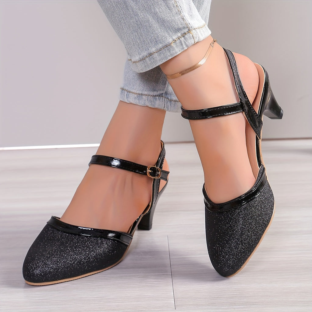 European and American Fashion Low Heels, Thick Heel Sandals