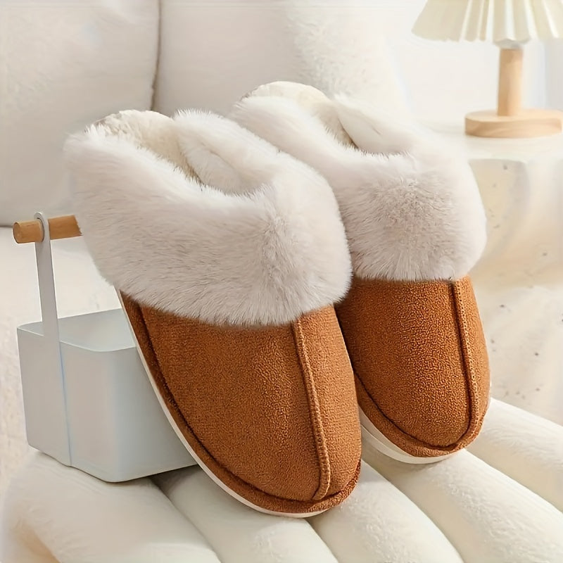Elegant Women's Winter Plush Slippers