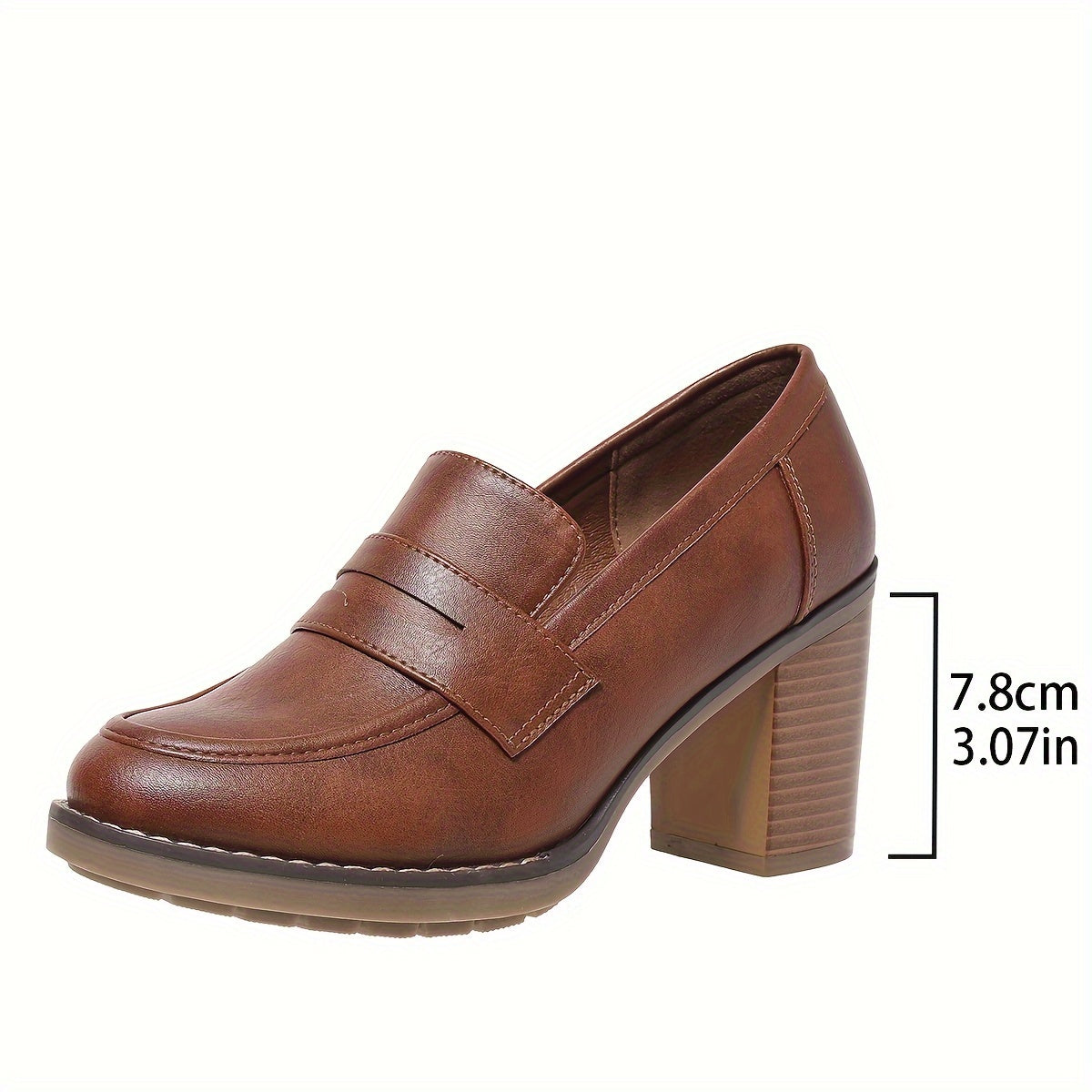 Women's Vintage Block Slip-On Pumps