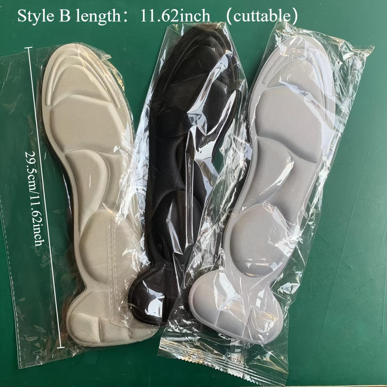 3 pairs Breathable Memory Foam Insoles