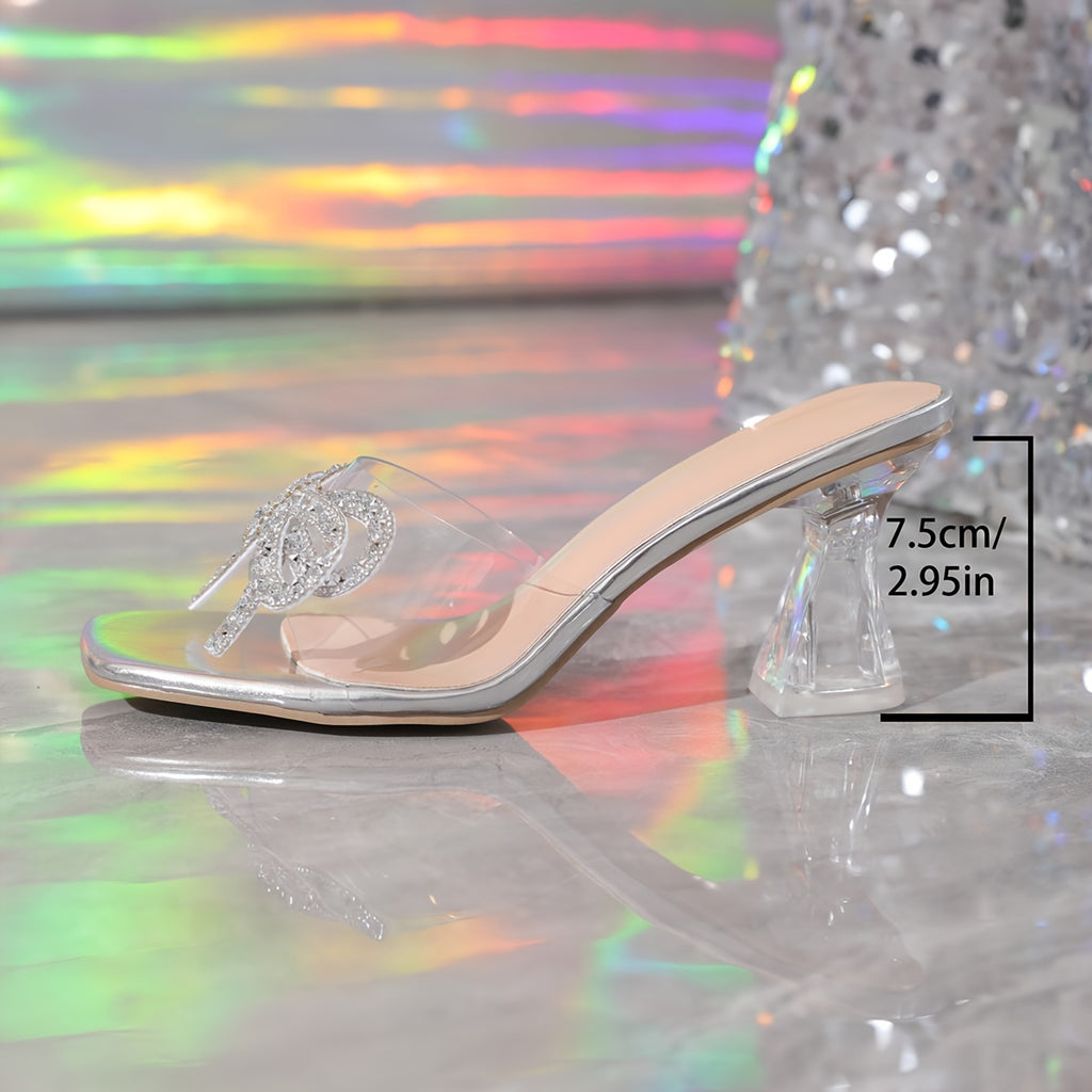 Crystal High Heel Rhinestone Sandals for Women