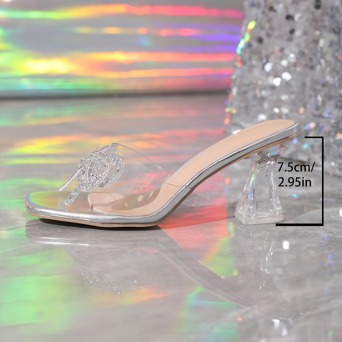 Crystal High Heel Rhinestone Sandals for Women