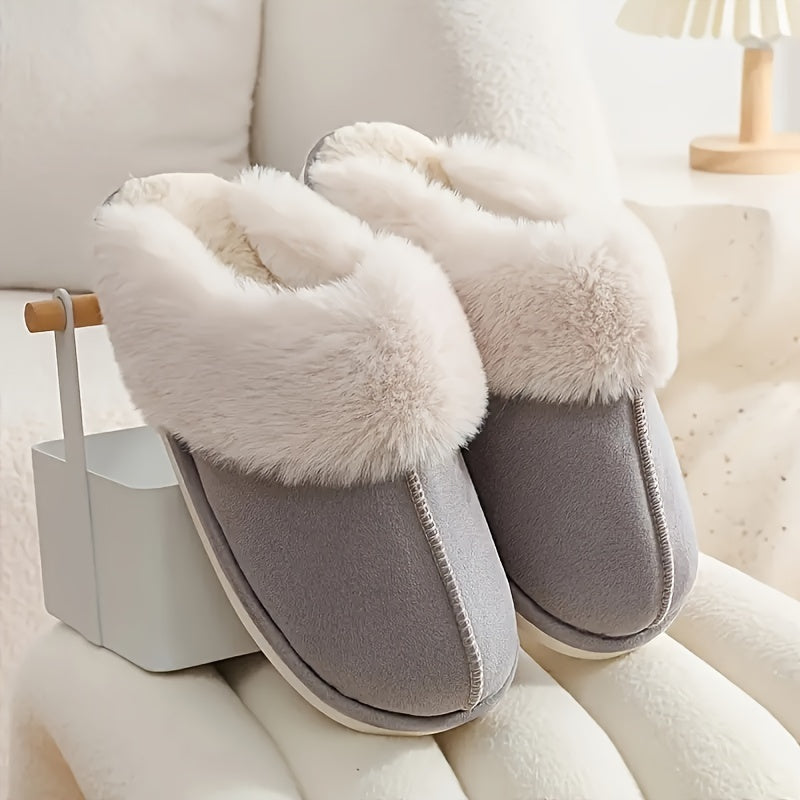 Elegant Women's Winter Plush Slippers