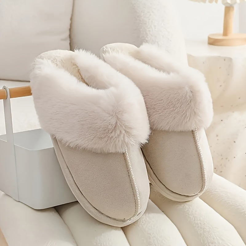 Elegant Women's Winter Plush Slippers