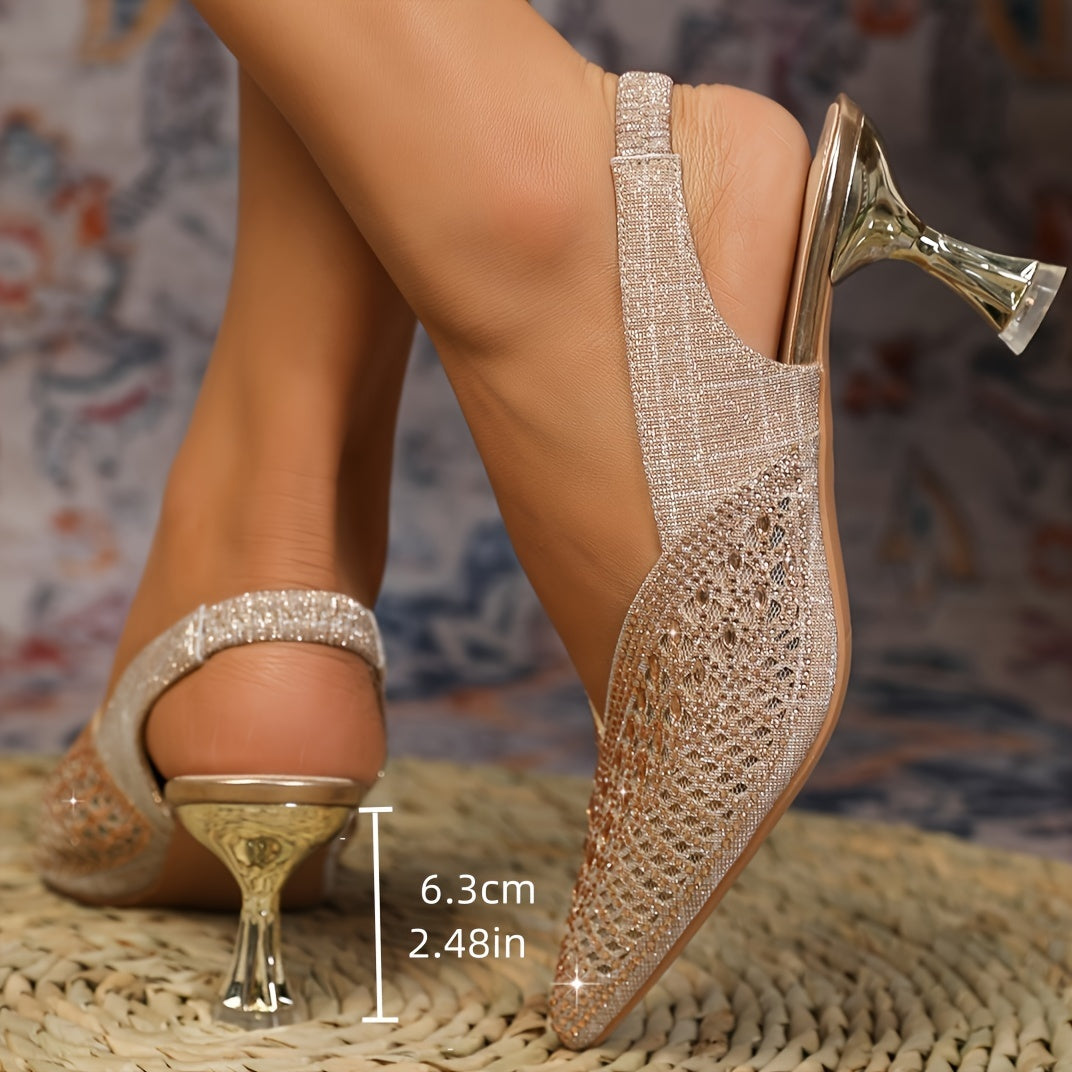 Women's Dazzling Rhinestone High Heels