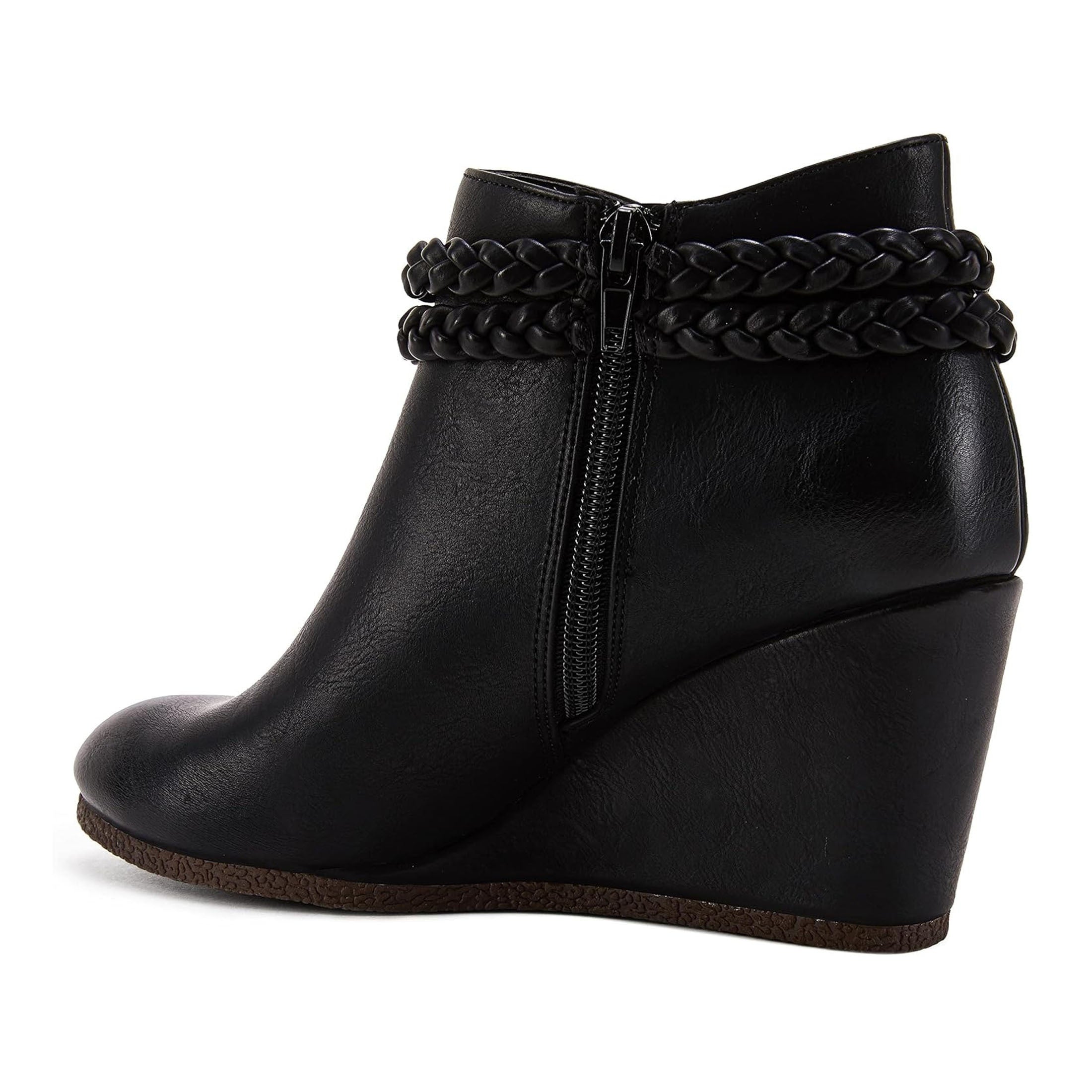 Women's wedge heel short boots, ankle boots