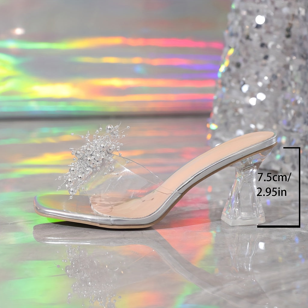 Crystal High Heel Rhinestone Sandals for Women