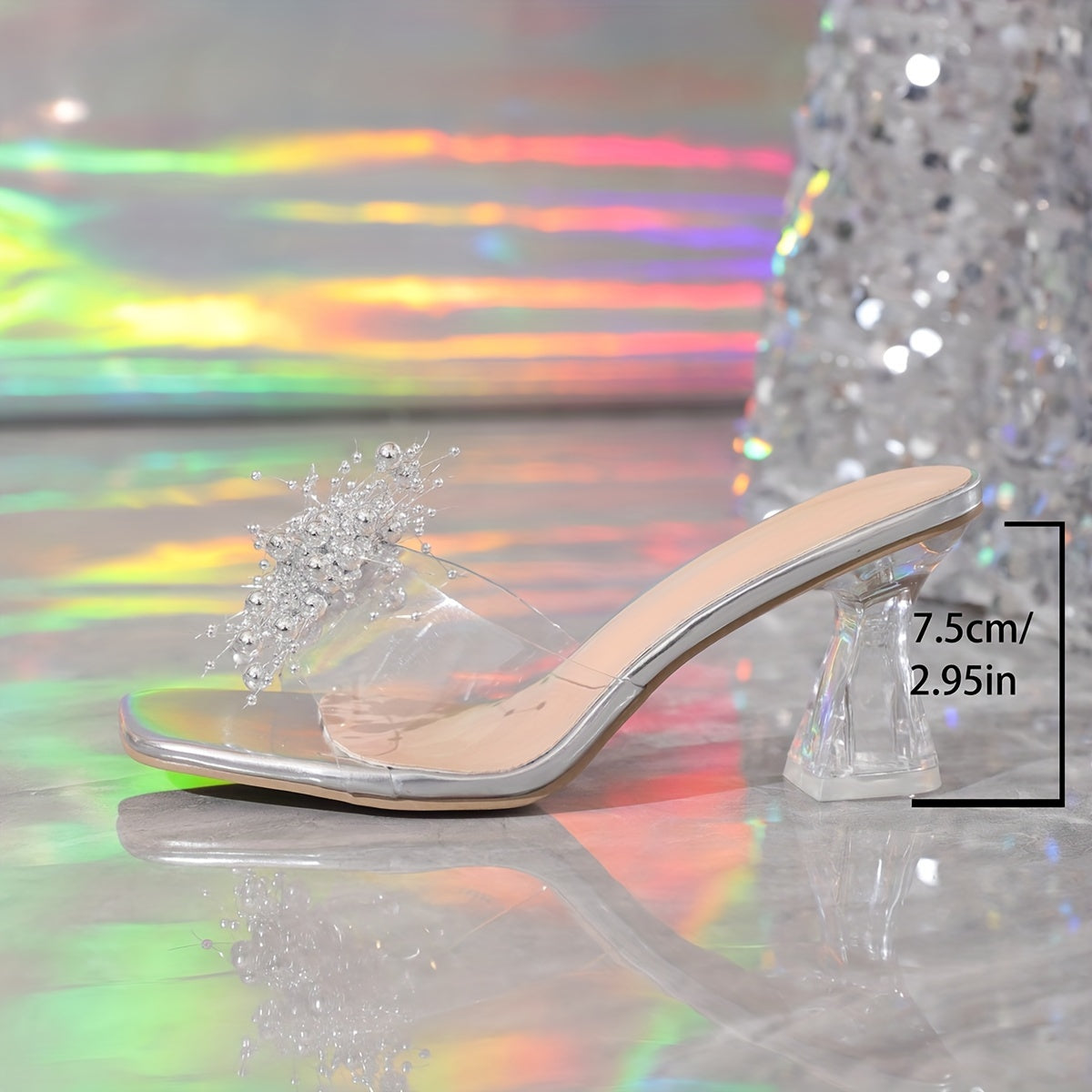 Crystal High Heel Rhinestone Sandals for Women