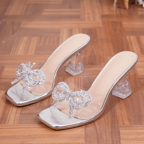 Crystal High Heel Rhinestone Sandals for Women