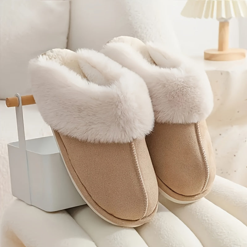 Elegant Women's Winter Plush Slippers