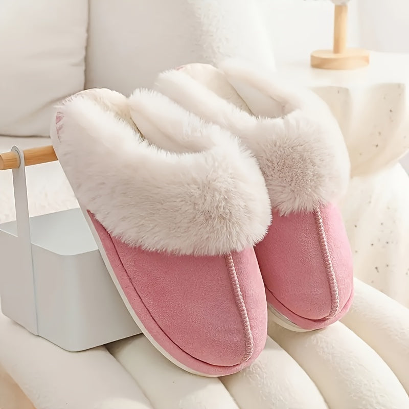 Elegant Women's Winter Plush Slippers