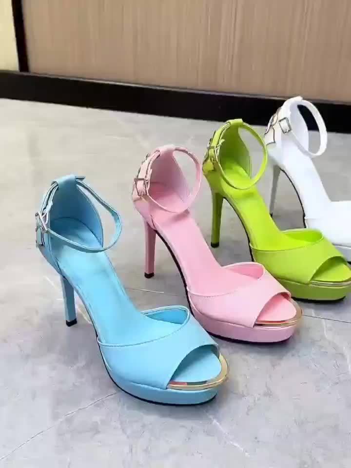 Women's  High Heels - Rose Decor Peep Toe Ankle Strap Stiletto Style Heels